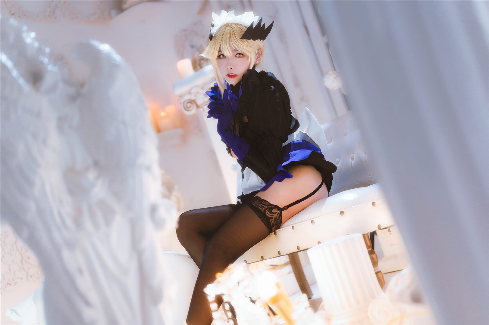 ネット上の人気者#Momoko葵葵 黒槍呆メイド ネット上の人気者-第20张