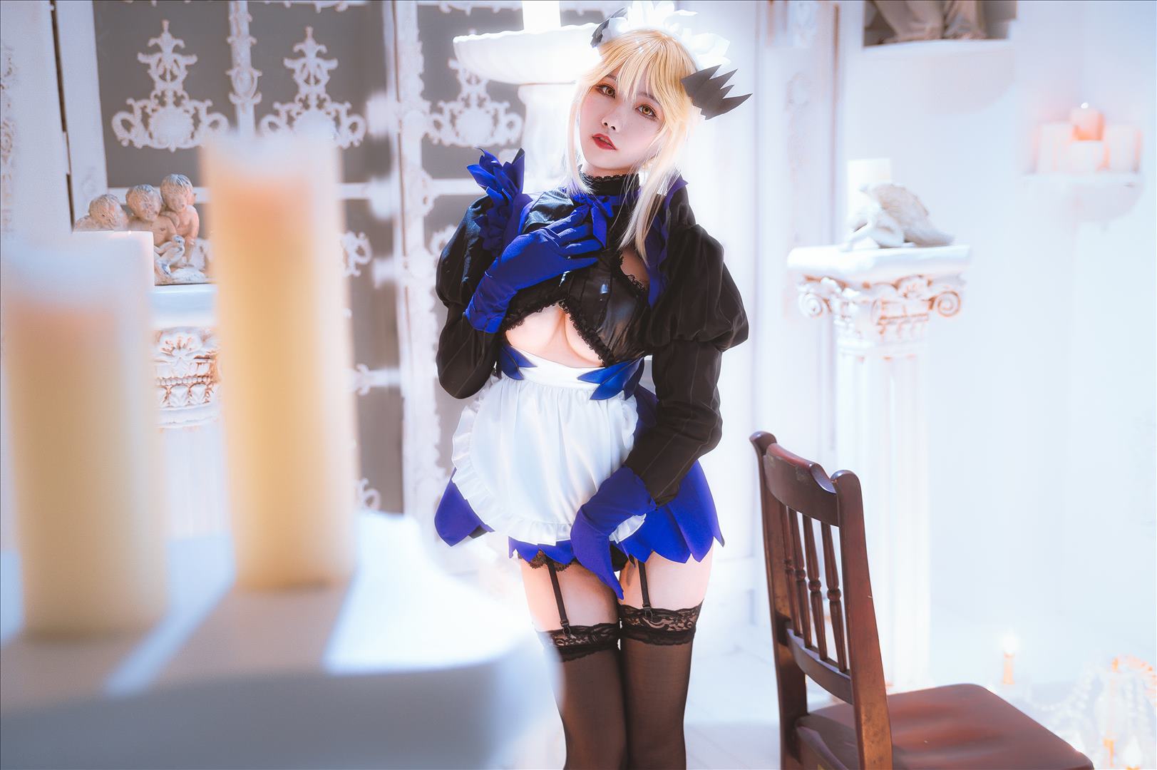ネット上の人気者#Momoko葵葵 黒槍呆メイド ネット上の人気者-第11张