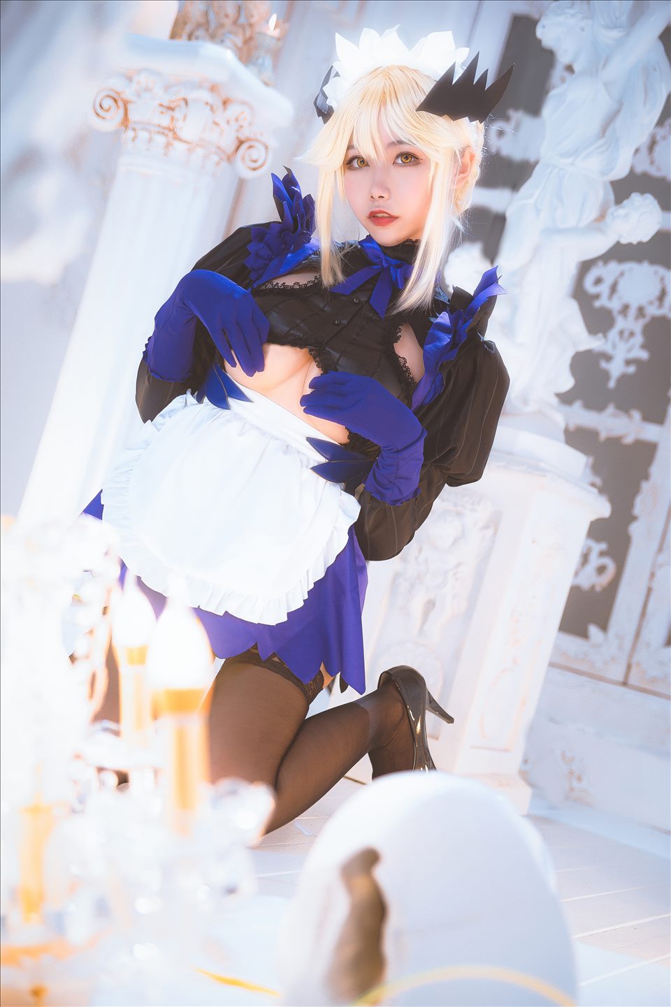 ネット上の人気者#Momoko葵葵 黒槍呆メイド ネット上の人気者-第5张