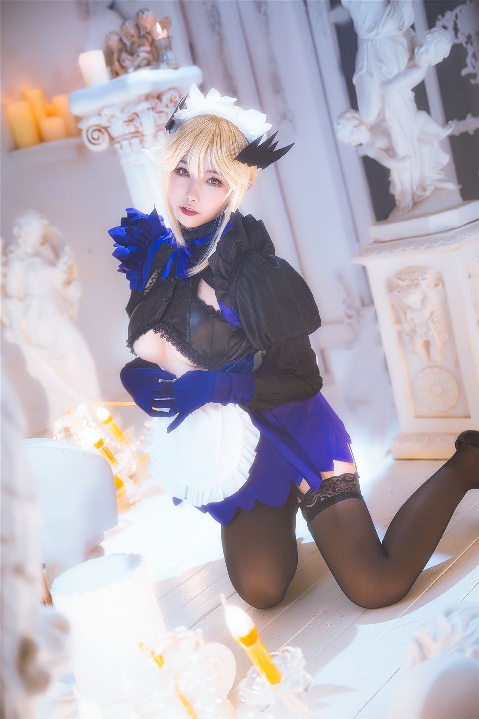ネット上の人気者#Momoko葵葵 黒槍呆メイド ネット上の人気者-第3张