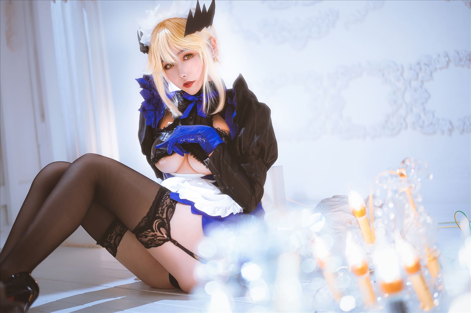 ネット上の人気者#Momoko葵葵 黒槍呆メイド ネット上の人気者-第1张