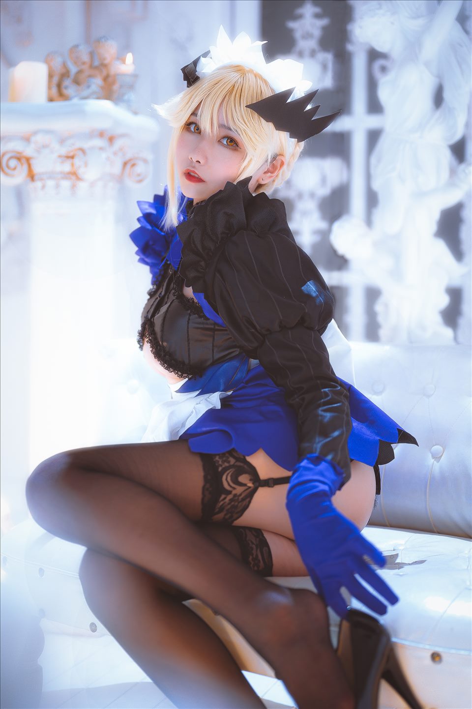 ネット上の人気者#Momoko葵葵 黒槍呆メイド ネット上の人気者-第17张