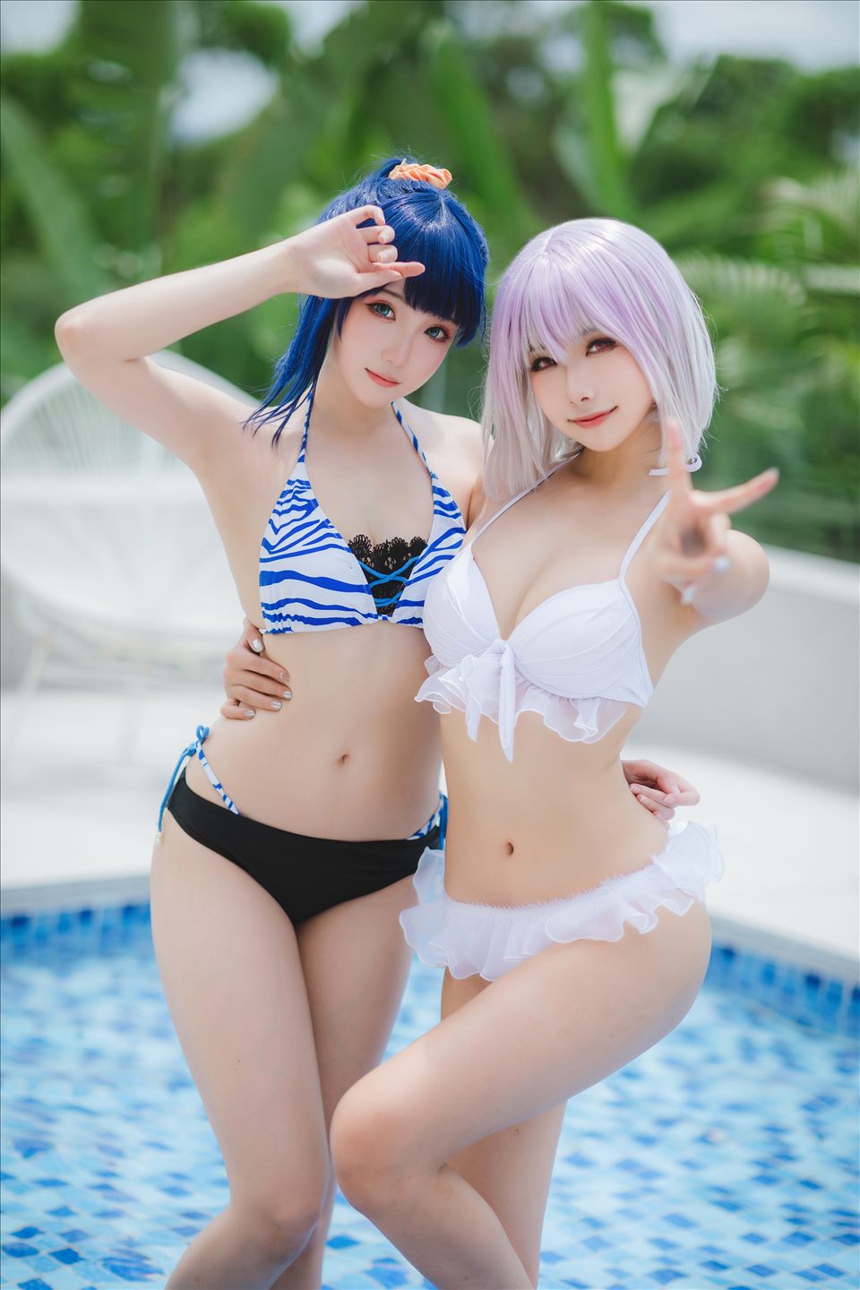 ネット上の人気者#Momoko葵葵 &瓜希ちゃん-宝多六花新条茜水着 ネット上の人気者-第76张