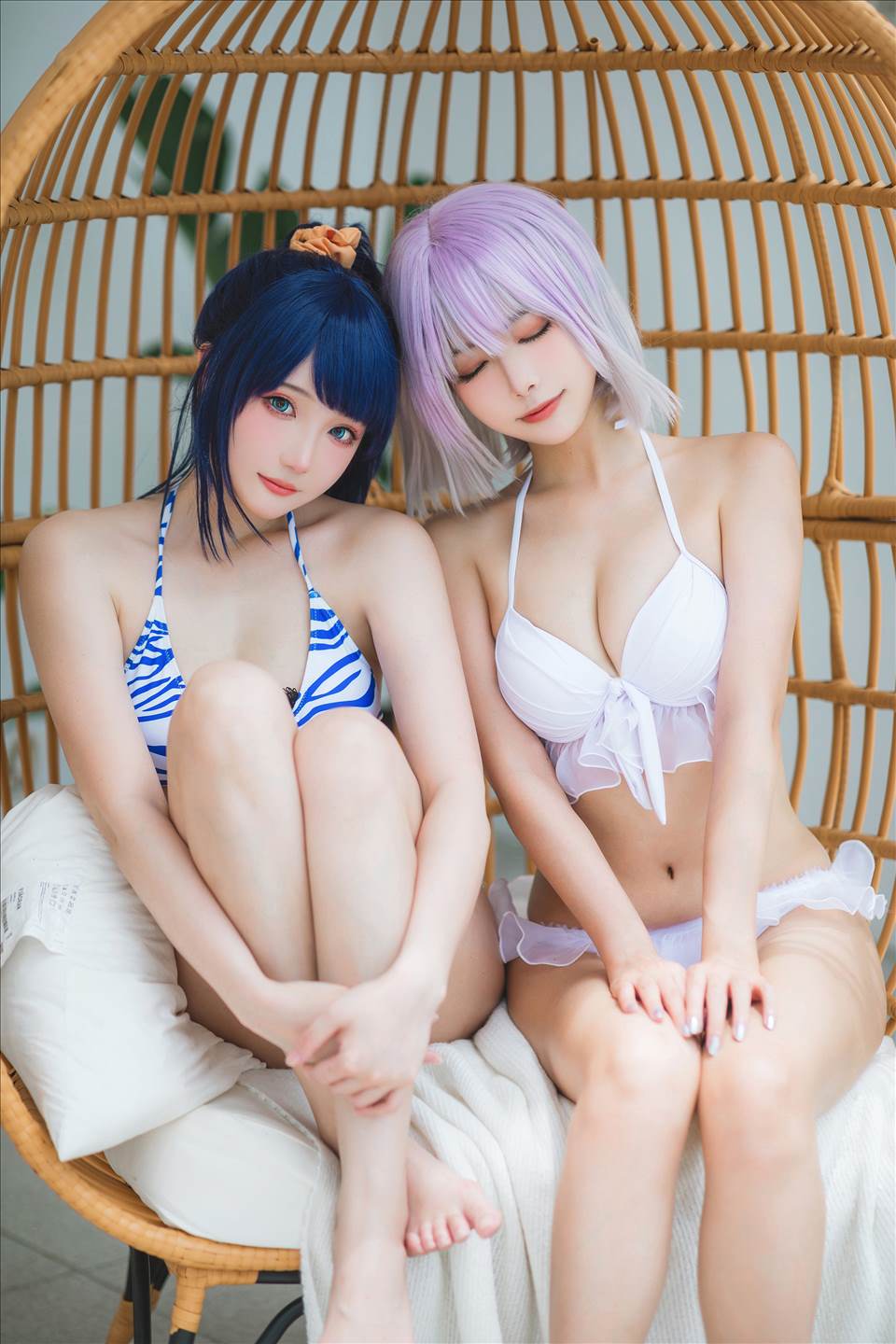 ネット上の人気者#Momoko葵葵 &瓜希ちゃん-宝多六花新条茜水着 ネット上の人気者-第71张