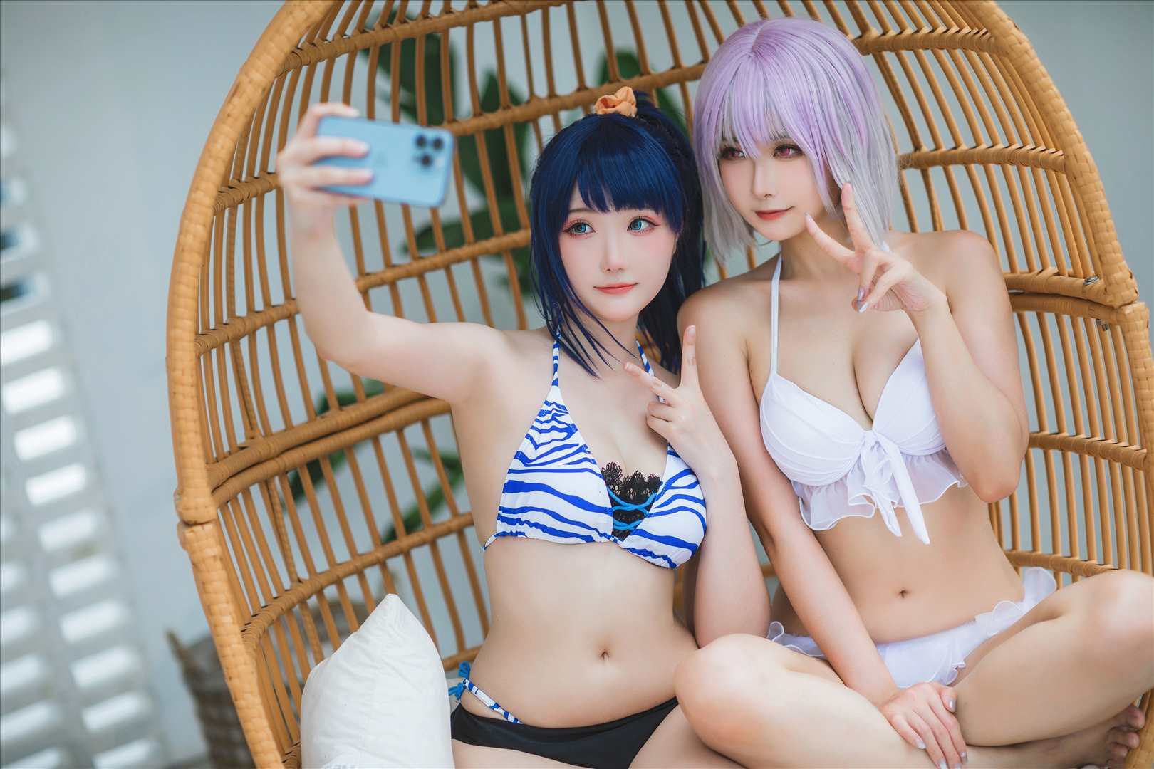 ネット上の人気者#Momoko葵葵 &瓜希ちゃん-宝多六花新条茜水着 ネット上の人気者-第56张