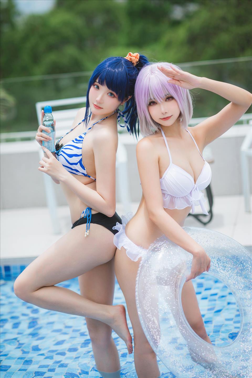 ネット上の人気者#Momoko葵葵 &瓜希ちゃん-宝多六花新条茜水着 ネット上の人気者-第49张