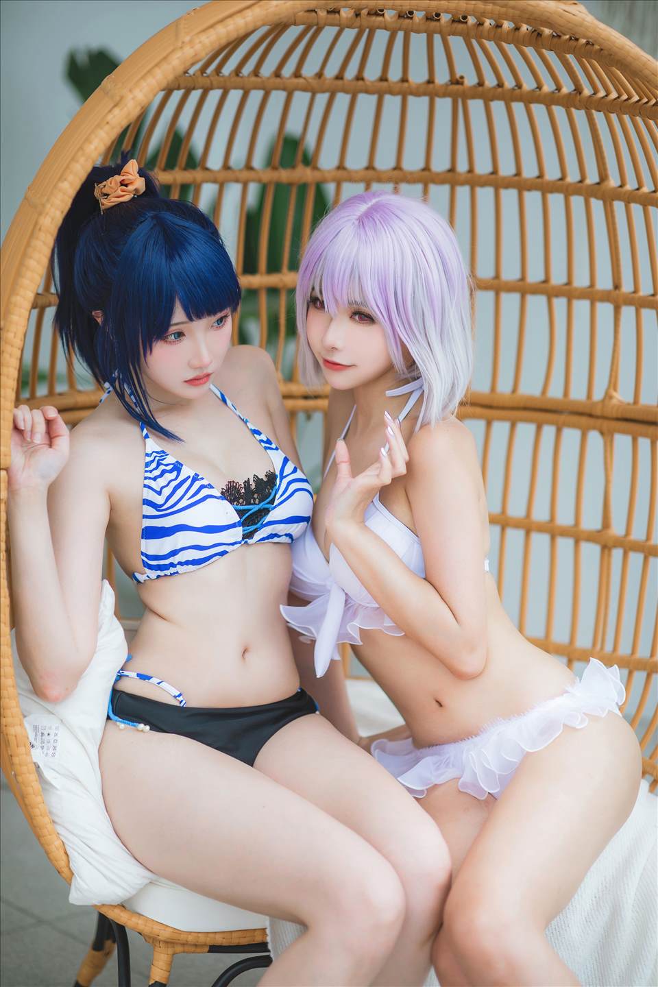 ネット上の人気者#Momoko葵葵 &瓜希ちゃん-宝多六花新条茜水着 ネット上の人気者-第47张