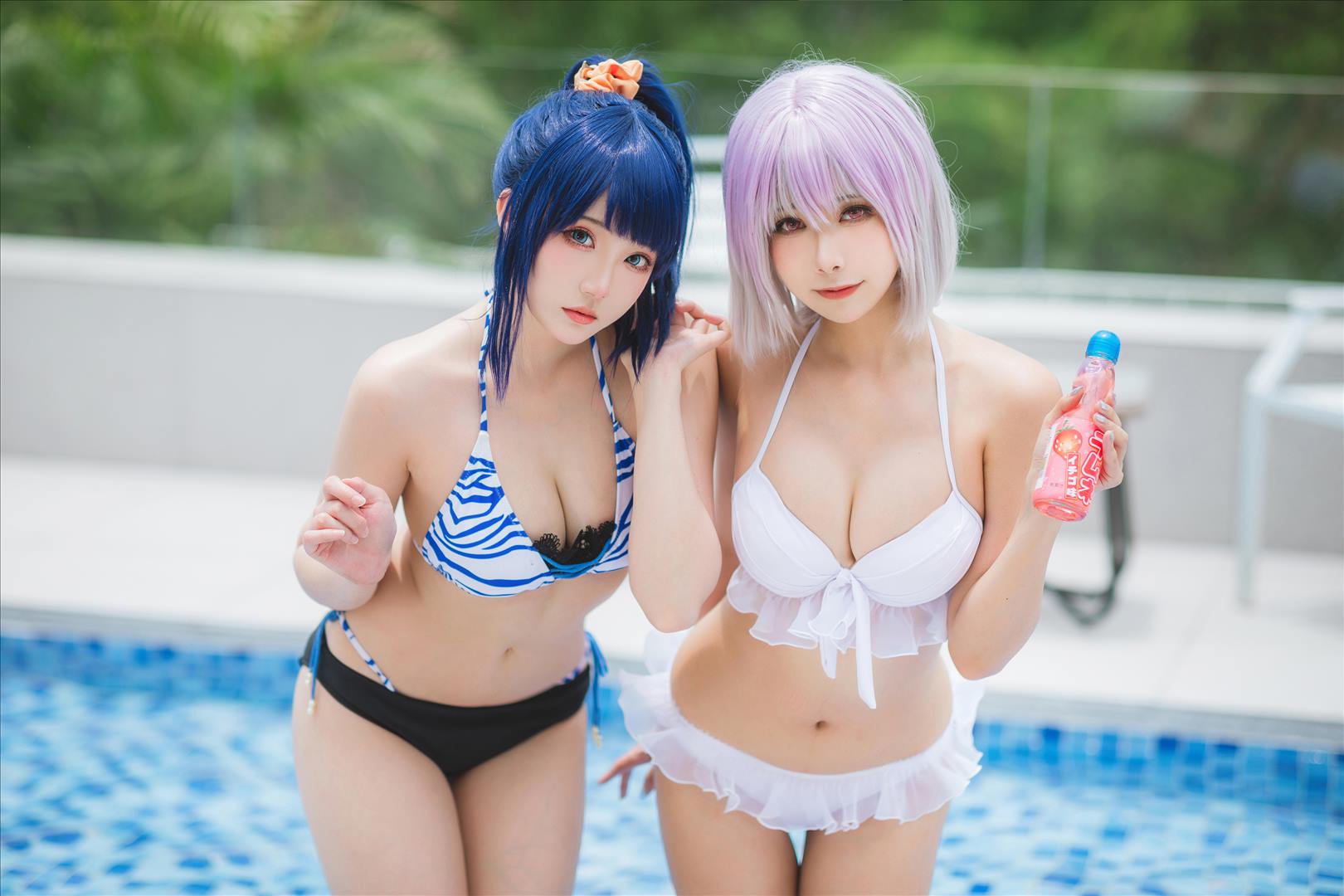 ネット上の人気者#Momoko葵葵 &瓜希ちゃん-宝多六花新条茜水着 ネット上の人気者-第44张