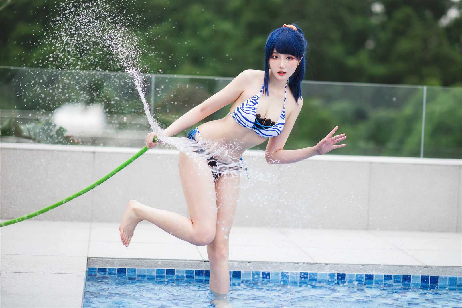 ネット上の人気者#Momoko葵葵 &瓜希ちゃん-宝多六花新条茜水着 ネット上の人気者-第42张