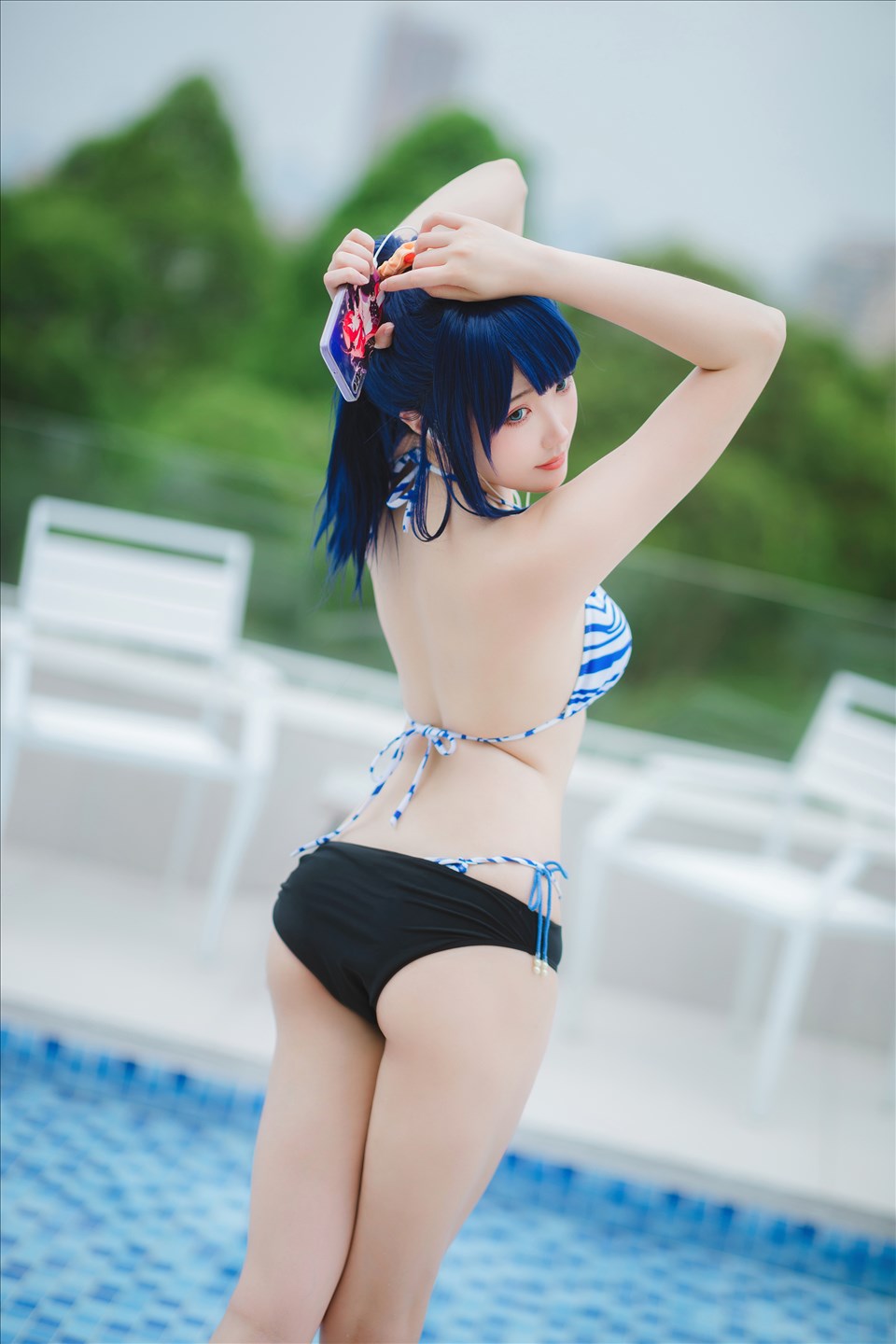 ネット上の人気者#Momoko葵葵 &瓜希ちゃん-宝多六花新条茜水着 ネット上の人気者-第31张