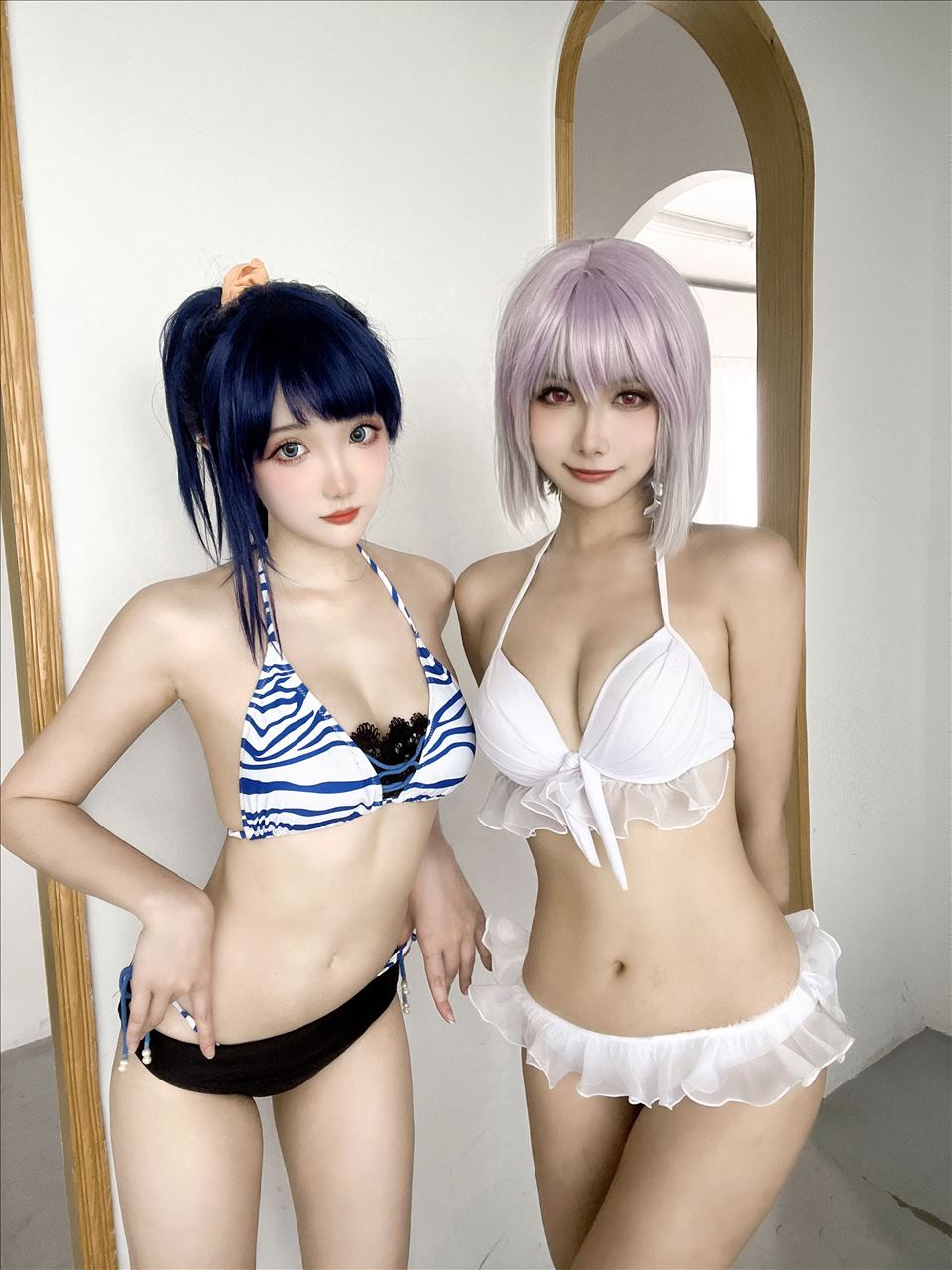 ネット上の人気者#Momoko葵葵 &瓜希ちゃん-宝多六花新条茜水着 ネット上の人気者-第21张