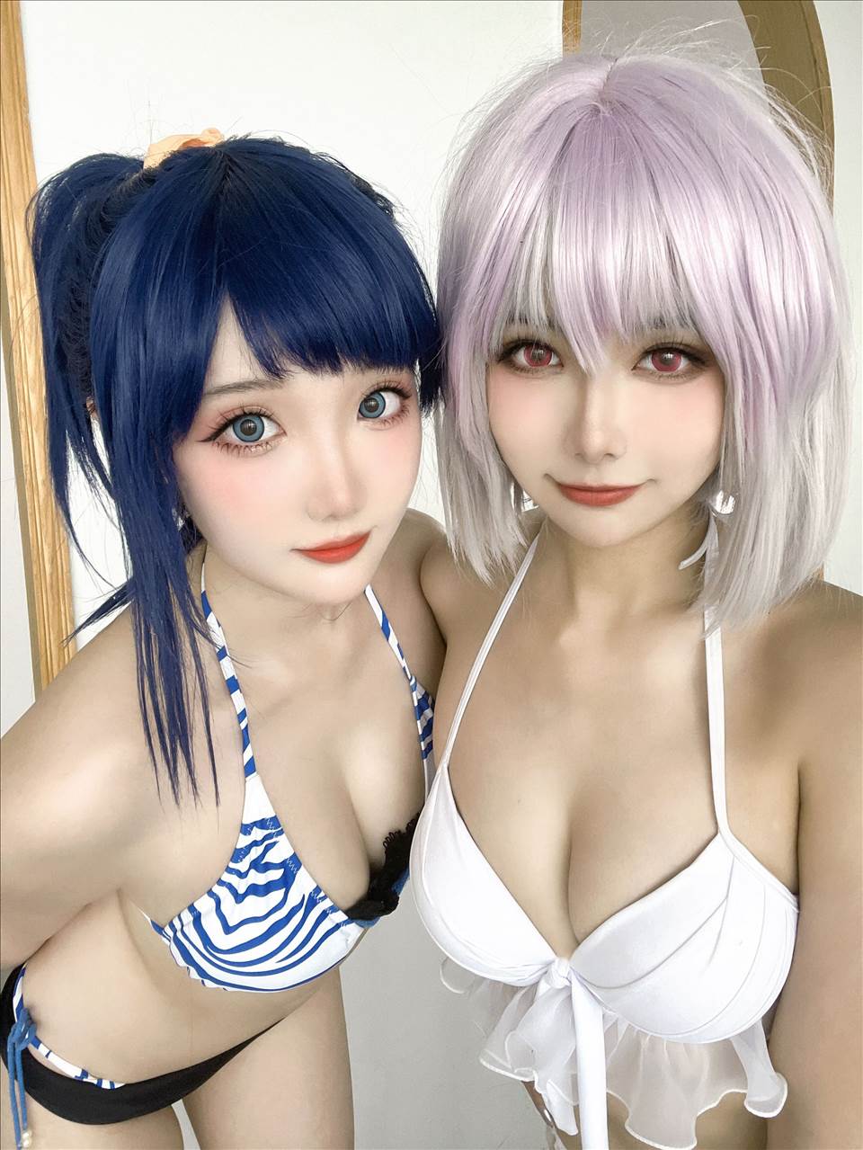 ネット上の人気者#Momoko葵葵 &瓜希ちゃん-宝多六花新条茜水着 ネット上の人気者-第19张