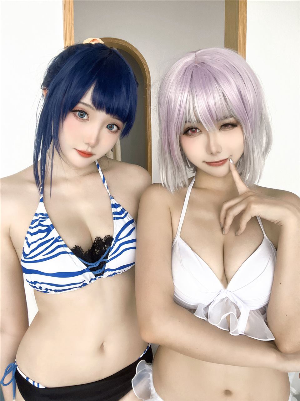 ネット上の人気者#Momoko葵葵 &瓜希ちゃん-宝多六花新条茜水着 ネット上の人気者-第15张