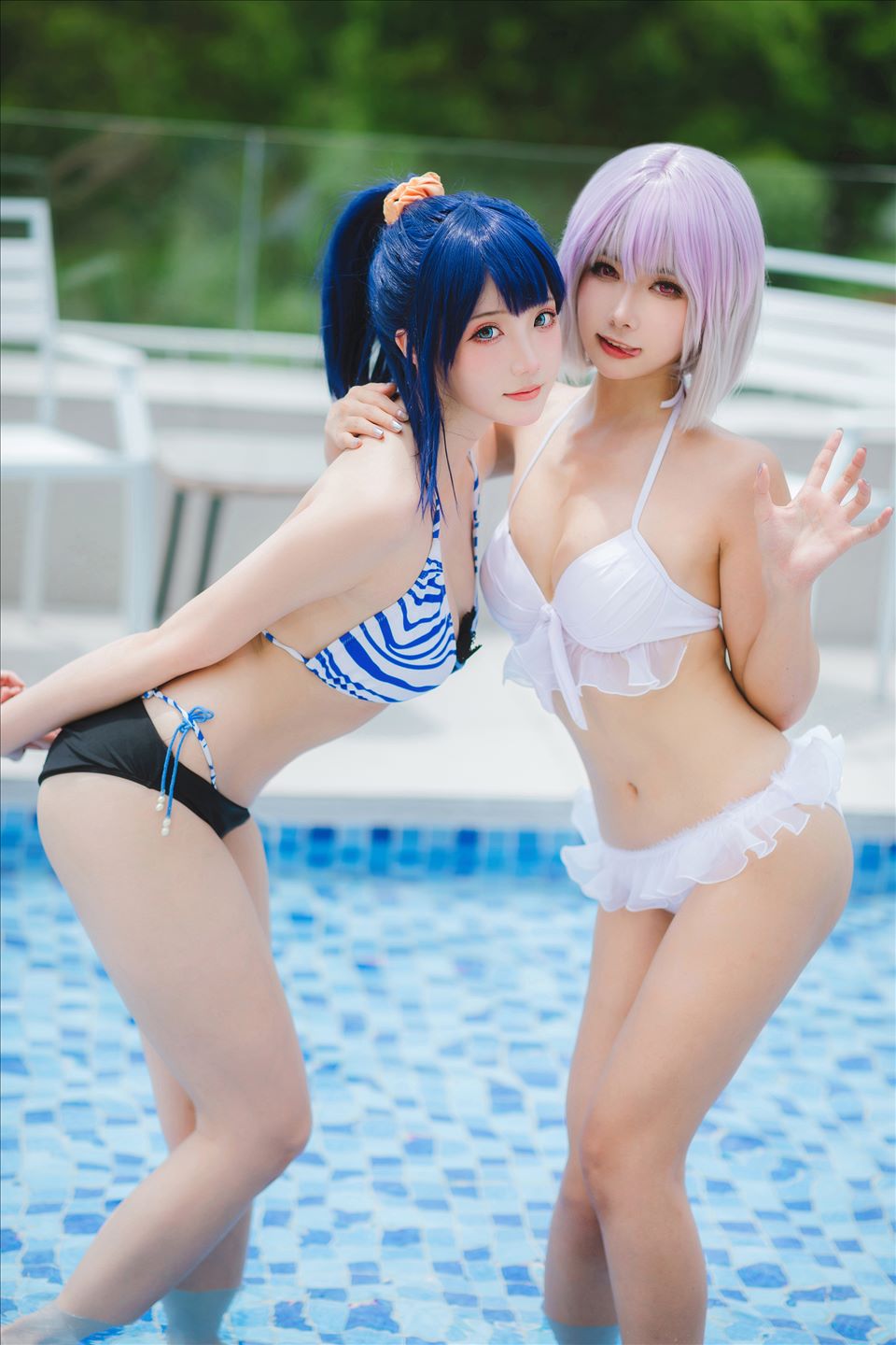ネット上の人気者#Momoko葵葵 &瓜希ちゃん-宝多六花新条茜水着 ネット上の人気者-第77张