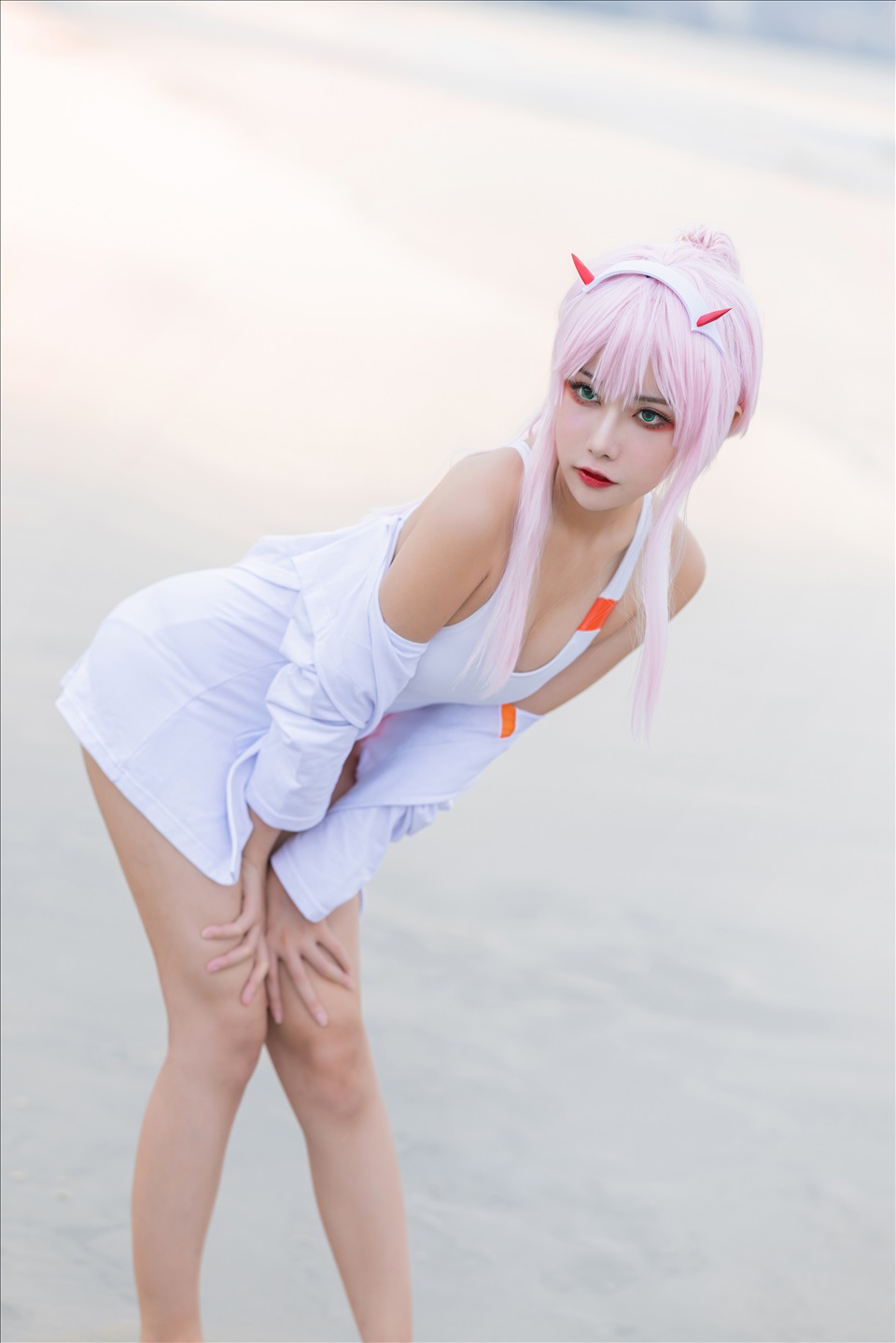 ネット上の人気者#Momoko葵葵 DARLING in the FRANXX 02水着バニー&花嫁 ネット上の人気者-第61张