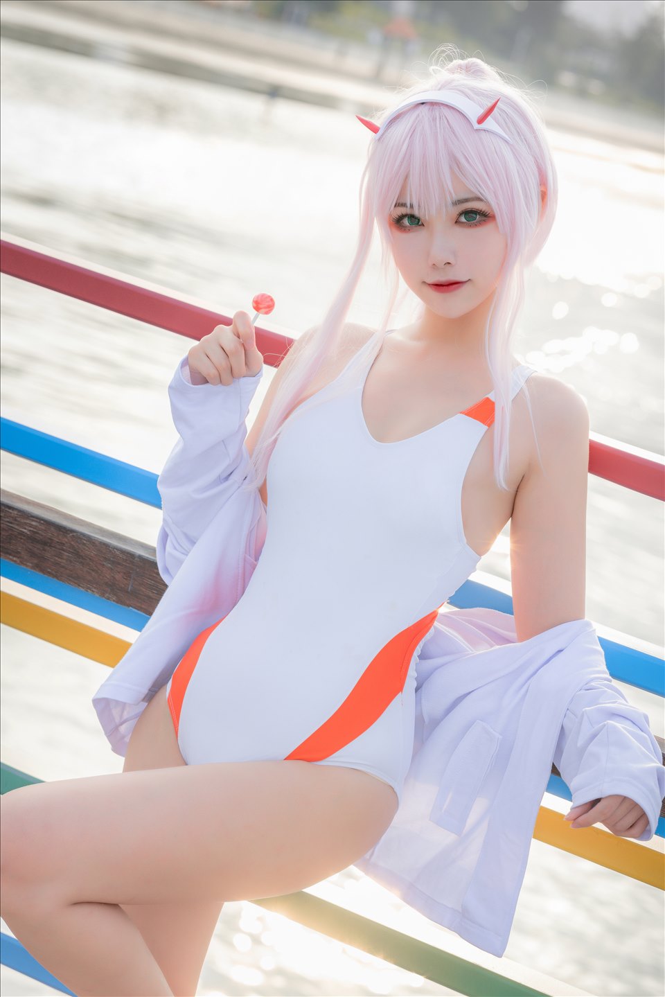 ネット上の人気者#Momoko葵葵 DARLING in the FRANXX 02水着バニー&花嫁 ネット上の人気者-第52张