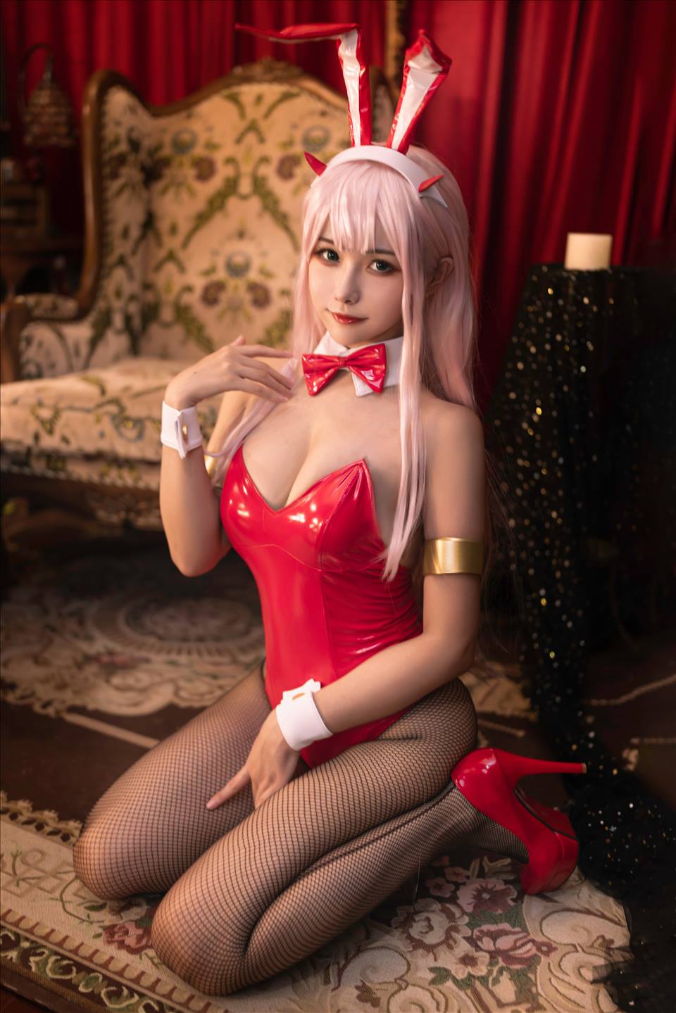 ネット上の人気者#Momoko葵葵 DARLING in the FRANXX 02水着バニー&花嫁 ネット上の人気者-第32张