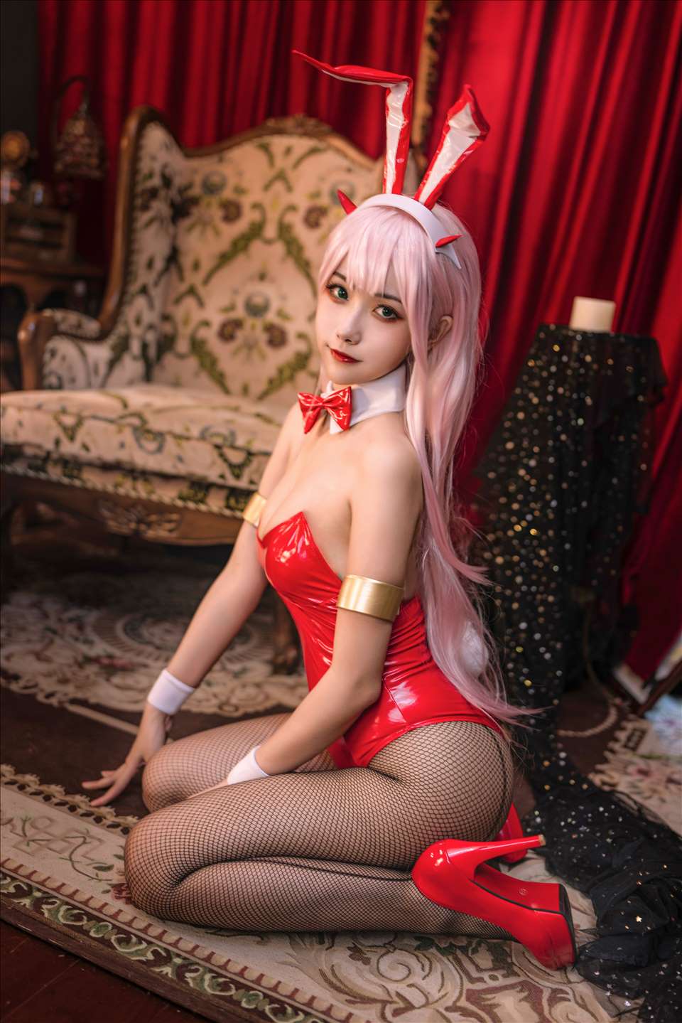 ネット上の人気者#Momoko葵葵 DARLING in the FRANXX 02水着バニー&花嫁 ネット上の人気者-第31张