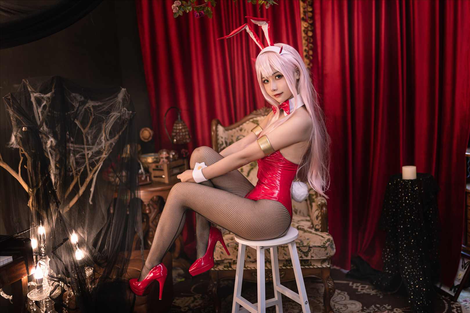ネット上の人気者#Momoko葵葵 DARLING in the FRANXX 02水着バニー&花嫁 ネット上の人気者-第28张