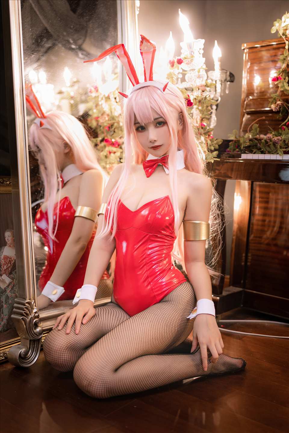 ネット上の人気者#Momoko葵葵 DARLING in the FRANXX 02水着バニー&花嫁 ネット上の人気者-第25张