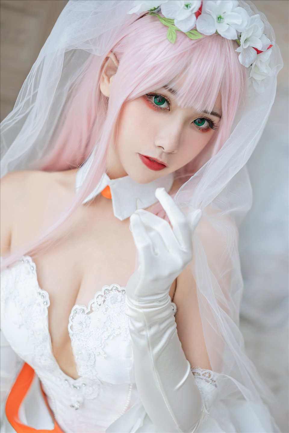 ネット上の人気者#Momoko葵葵 DARLING in the FRANXX 02水着バニー&花嫁 ネット上の人気者-第10张