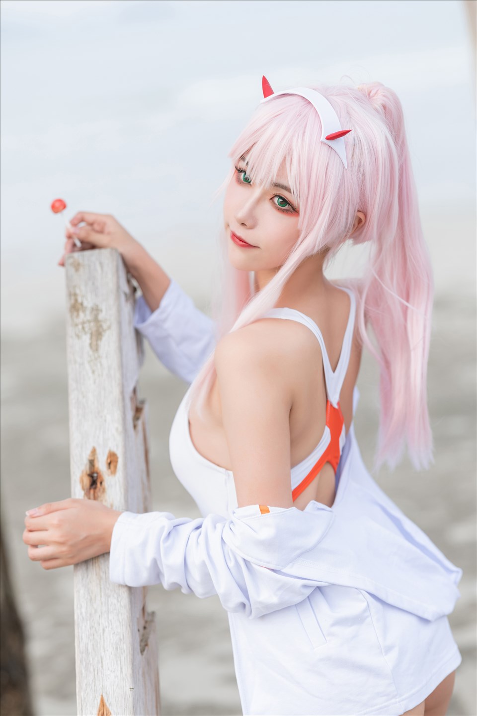ネット上の人気者#Momoko葵葵 DARLING in the FRANXX 02水着バニー&花嫁 ネット上の人気者-第53张