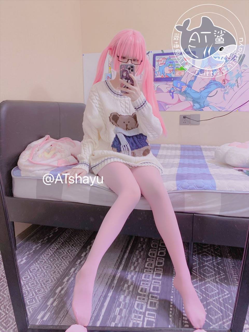 ネット上の人気者#ATサメ匹 ピンク ネット上の人気者-第33张