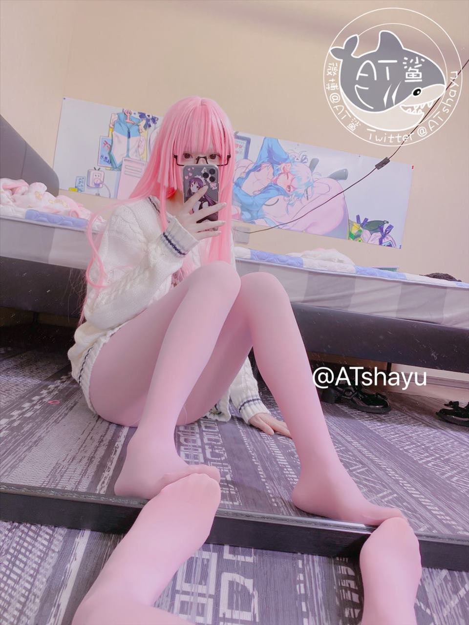 ネット上の人気者#ATサメ匹 ピンク ネット上の人気者-第25张