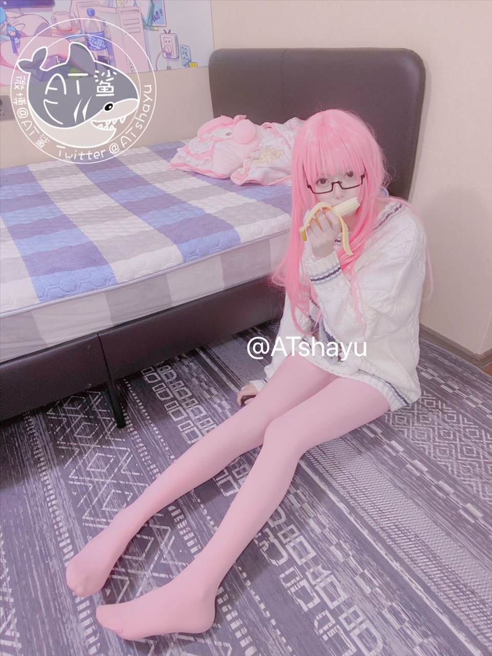 ネット上の人気者#ATサメ匹 ピンク ネット上の人気者-第7张