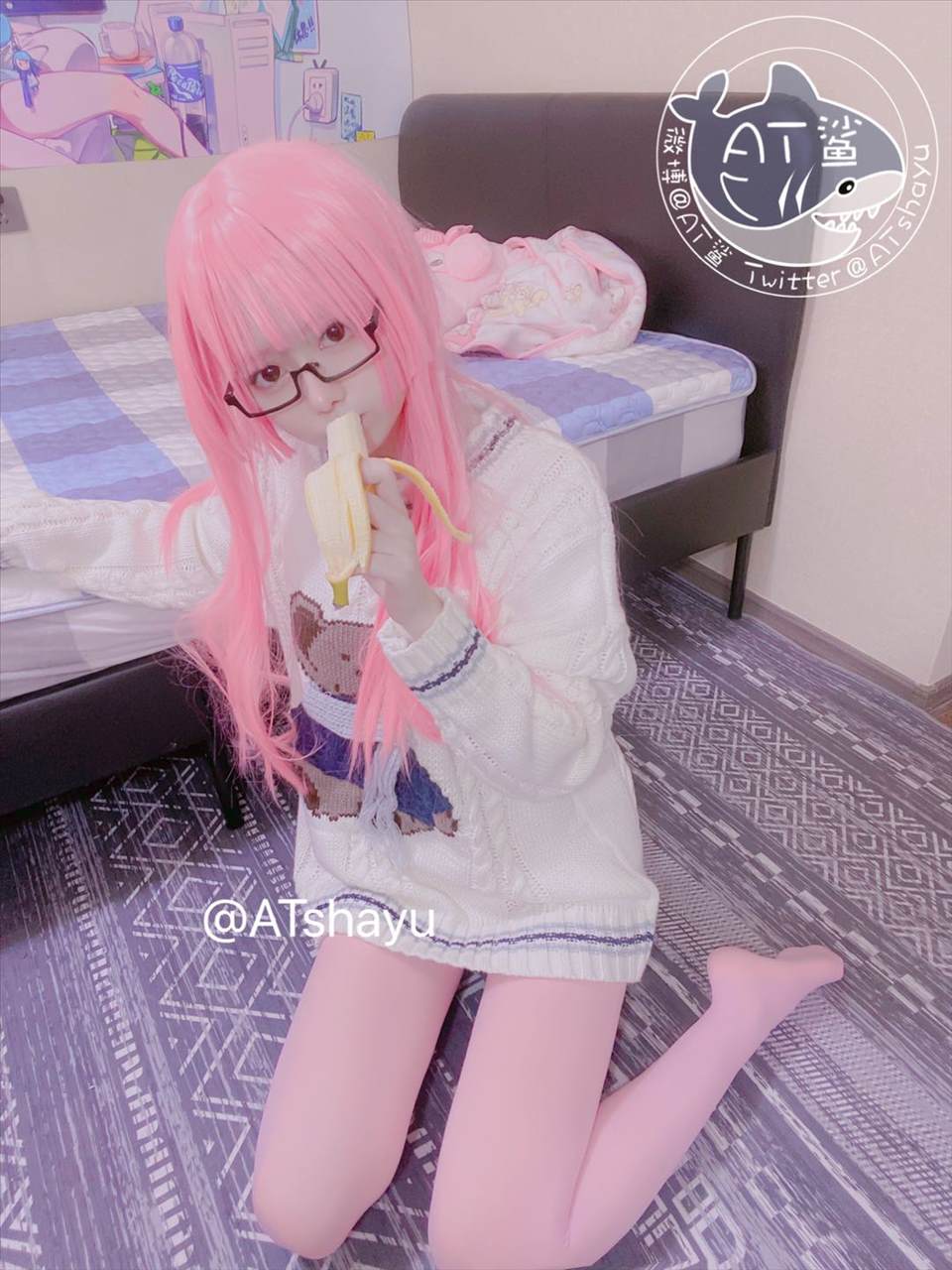 ネット上の人気者#ATサメ匹 ピンク ネット上の人気者-第42张