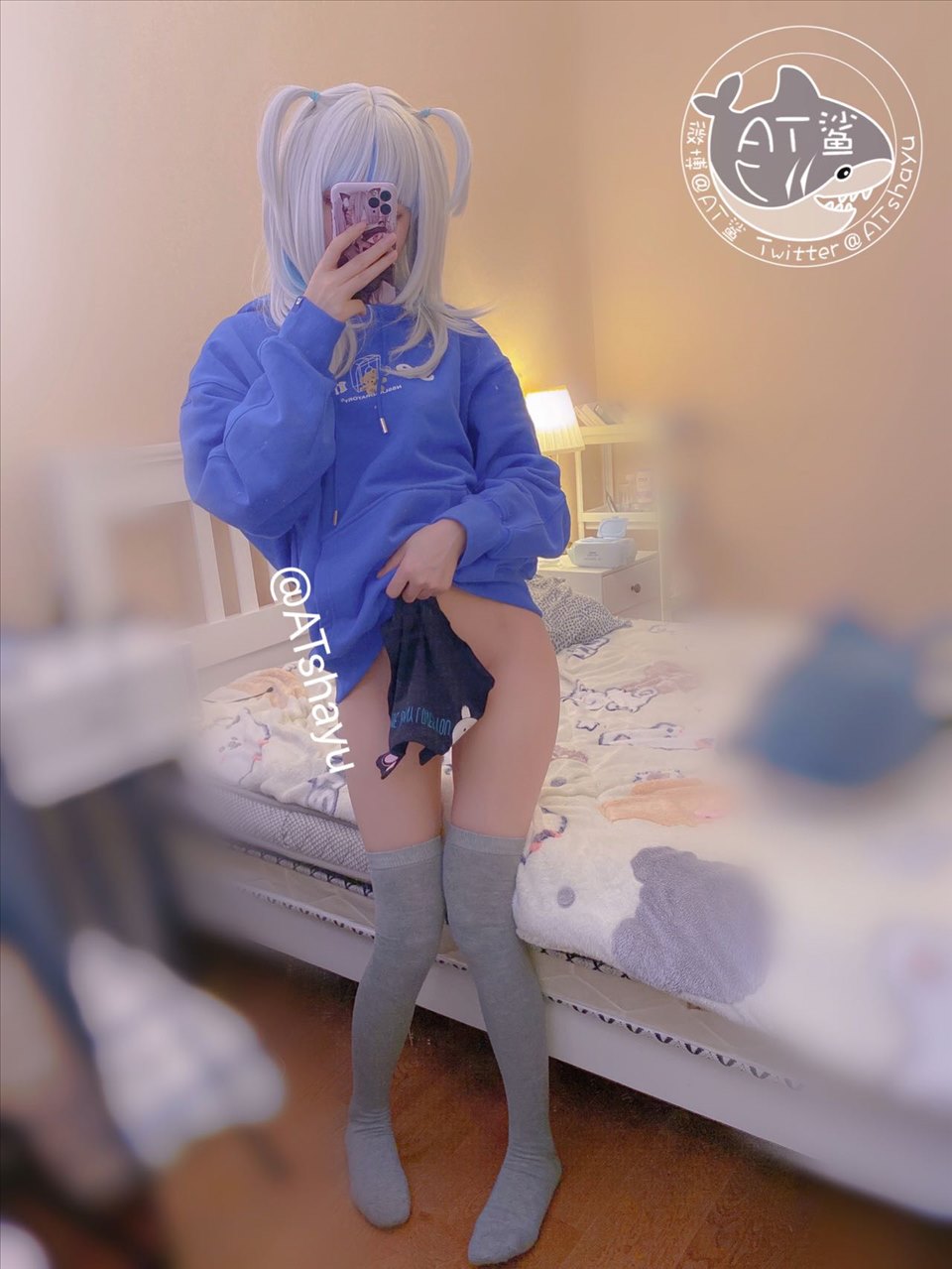 ネット上の人気者#ATサメ匹 青い上着 ネット上の人気者-第22张