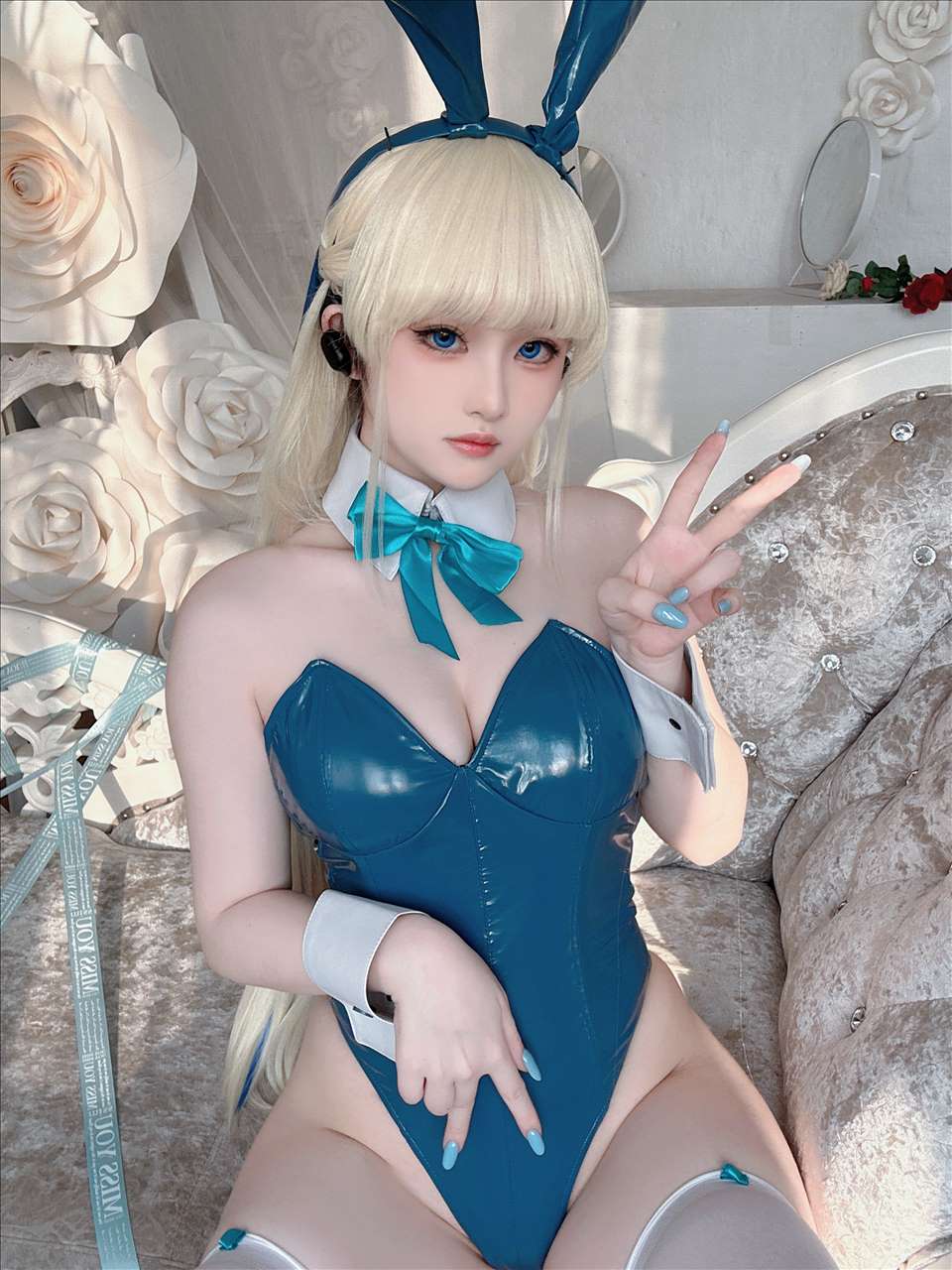 ネット上の人気者#島魚Yukako Toki X飛鳥マトキバニーブルーウサギ ネット上の人気者-第6张